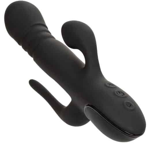 CALEXOTICS – VIBRADOR TRIPLE EUPHORIA NEGRO - intimamenities.com