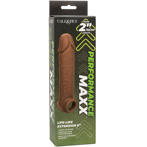 CALEXOTICS - PERFORMANCE MAXX EXTENSIÓN REALISTA 8 PIEL MORENO - Imagen 12