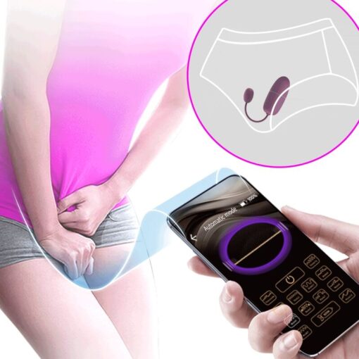 PRETTY LOVE – NYMPH HUEVO VIBRADOR CONTROLADO POR APP LILA - intimamenities.com