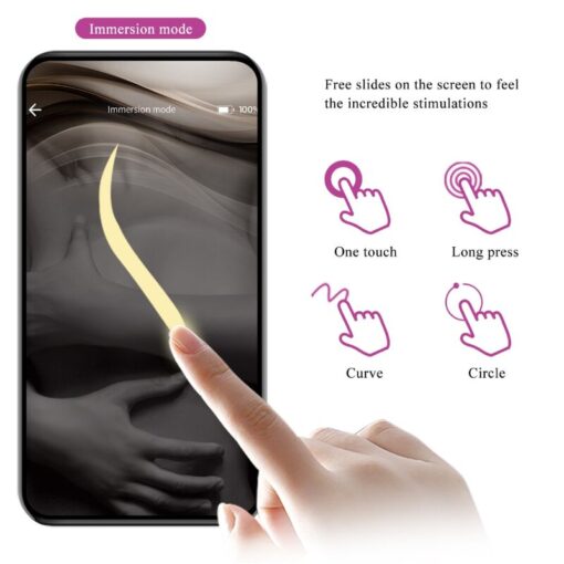 PRETTY LOVE – NYMPH HUEVO VIBRADOR CONTROLADO POR APP LILA - intimamenities.com