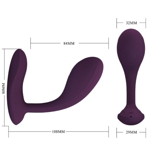 PRETTY LOVE – BAIRD G-SPOT 12 VIBRACIONES RECARGABLE LILA APP - intimamenities.com