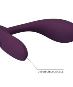 PRETTY LOVE – BAIRD G-SPOT 12 VIBRACIONES RECARGABLE LILA APP - intimamenities.com