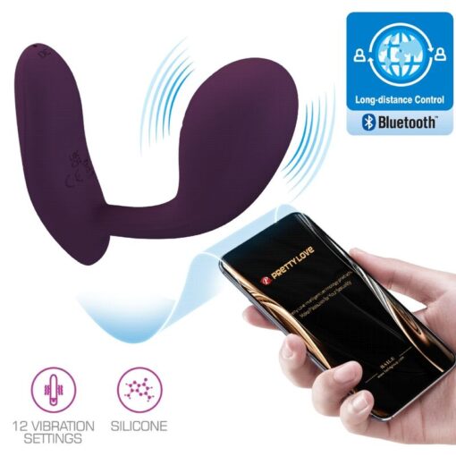 PRETTY LOVE – BAIRD G-SPOT 12 VIBRACIONES RECARGABLE LILA APP - intimamenities.com