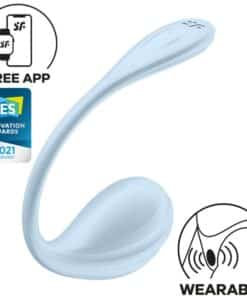 SATISFYER - SMOOTH PETAL ESTIMULADOR PUNTO G CELESTE APP GRATUITA