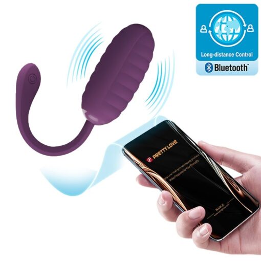 PRETTY LOVE – CASPER HUEVO VIBRADOR RECARGABLE MORADO - intimamenities.com
