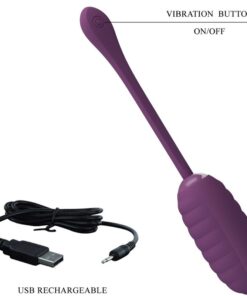 PRETTY LOVE – CASPER HUEVO VIBRADOR RECARGABLE MORADO - intimamenities.com