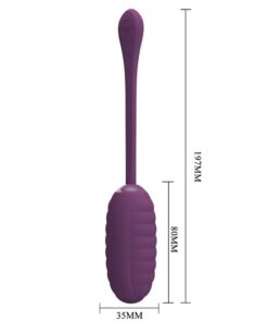 PRETTY LOVE – CASPER HUEVO VIBRADOR RECARGABLE MORADO - intimamenities.com
