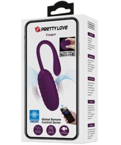 PRETTY LOVE – CASPER HUEVO VIBRADOR RECARGABLE MORADO - intimamenities.com