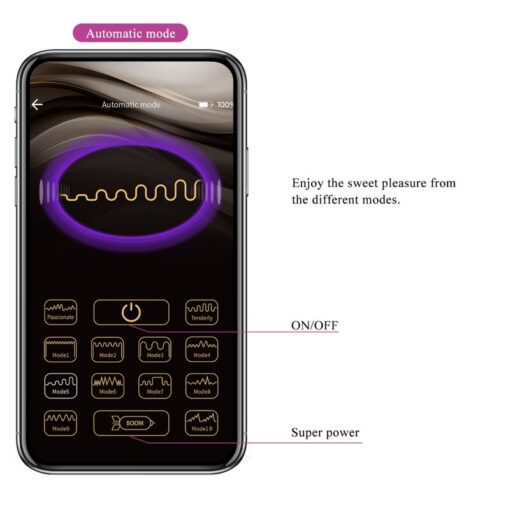 PRETTY LOVE – CASPER HUEVO VIBRADOR RECARGABLE MORADO - intimamenities.com