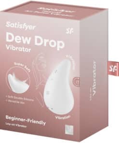 SATISFYER – DEW DROP VIBRADOR LAY-ON BLANCO - intimamenities.com