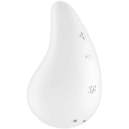 SATISFYER – DEW DROP VIBRADOR LAY-ON BLANCO - intimamenities.com