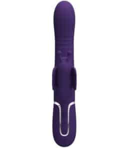 PRETTY LOVE – VIBRADOR RABBIT MULTIFUNCIÓN 4 EN 1 MARIPOSA MORADO - intimamenities.com