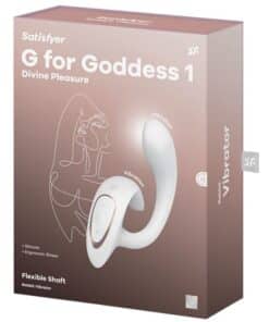 SATISFYER – G FOR GODDESS 1 VIBRADOR RABBIT BLANCO - intimamenities.com
