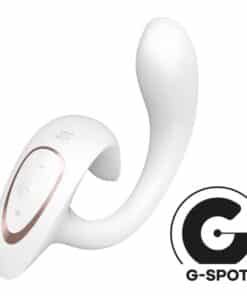 SATISFYER – G FOR GODDESS 1 VIBRADOR RABBIT BLANCO - intimamenities.com