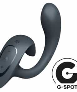 SATISFYER – G FOR GODDESS 1 VIBRADOR RABBIT GRIS OSCURO - intimamenities.com