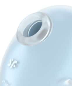 SATISFYER – CUTIE GHOST VIBRADOR LAY-ON AZUL CLARO - intimamenities.com