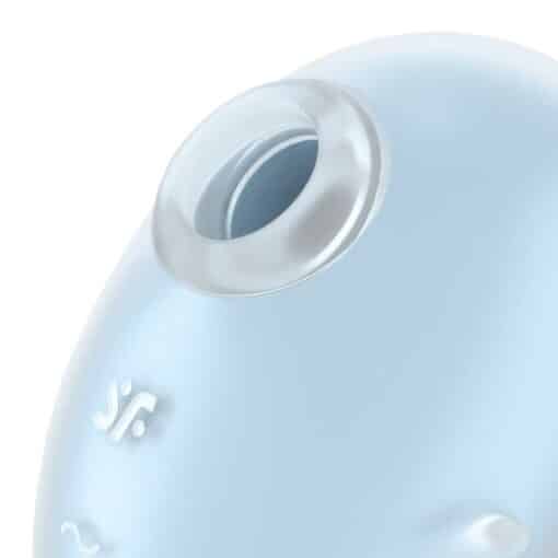 SATISFYER – CUTIE GHOST VIBRADOR LAY-ON AZUL CLARO - intimamenities.com