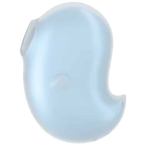 SATISFYER – CUTIE GHOST VIBRADOR LAY-ON AZUL CLARO - intimamenities.com