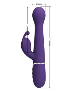 PRETTY LOVE – DEJON VIBRADOR RABBIT 3 EN 1 MULTIFUNCIÓN MORADO - intimamenities.com