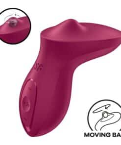 SATISFYER – EXCITERRR VIBRADOR LAY-ON CLÍTORIS FUCSIA - intimamenities.com