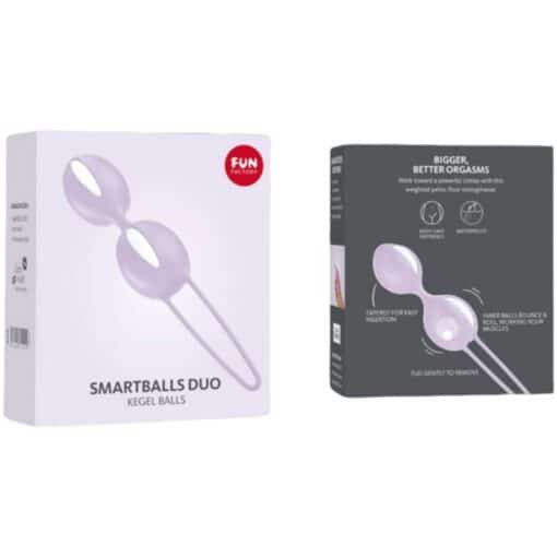 FUN FACTORY - SMARTBALLS DUO BOLAS PELVICAS BLANCO / LILA PASTEL - Imagen 4