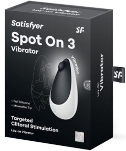 SATISFYER – SPOT ON 3 ESTIMULADOR DE CLÍTORIS NEGRO - intimamenities.com
