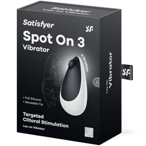 SATISFYER – SPOT ON 3 ESTIMULADOR DE CLÍTORIS NEGRO - intimamenities.com