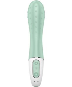 SATISFYER – AIR PUMP VIBRADOR 3 INFLABLE PUNTO G MENTA - intimamenities.com