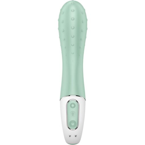 SATISFYER – AIR PUMP VIBRADOR 3 INFLABLE PUNTO G MENTA - intimamenities.com