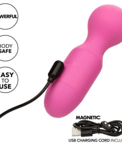 CALEXOTICS – FIRST TIME MASAJEADOR RECARGABLE 10 VIBRACIONES ROSA - intimamenities.com