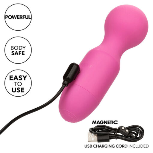 CALEXOTICS – FIRST TIME MASAJEADOR RECARGABLE 10 VIBRACIONES ROSA - intimamenities.com