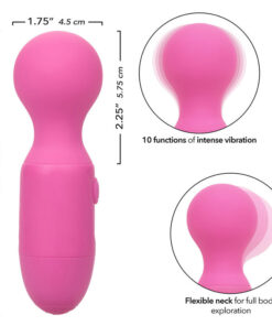 CALEXOTICS – FIRST TIME MASAJEADOR RECARGABLE 10 VIBRACIONES ROSA - intimamenities.com