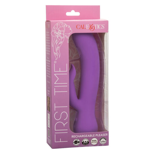CALEXOTICS – FIRST TIME VIBRADOR COMPLACIENTE RECARGABLE MORADO - intimamenities.com
