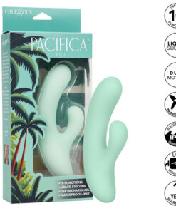 CALEXOTICS – PACIFICA FIJI VIBRADOR Y ESTIMULADOR PUNTO G 10 VIBRACIONES AQUA - intimamenities.com