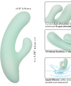 CALEXOTICS – PACIFICA FIJI VIBRADOR Y ESTIMULADOR PUNTO G 10 VIBRACIONES AQUA - intimamenities.com