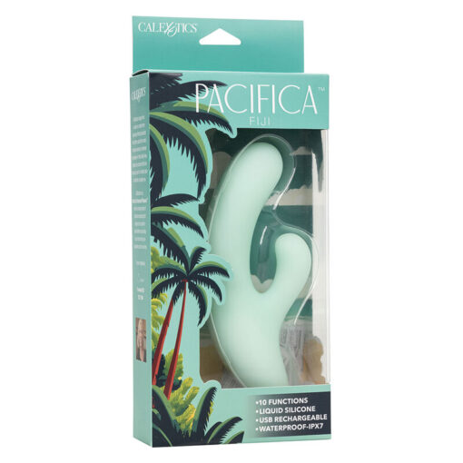 CALEXOTICS – PACIFICA FIJI VIBRADOR Y ESTIMULADOR PUNTO G 10 VIBRACIONES AQUA - intimamenities.com