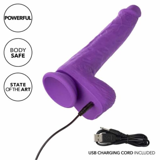CALEXOTICS - STUDS VIBRADOR RECARGABLE Y GIRATORIO 10 VIBRACIONES VIOLETA - Imagen 7