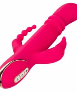 CALEXOTICS – JACK FANTASY TRIPLE VIBRADOR CALENTABLE RABBIT ROSA - intimamenities.com