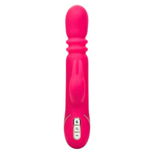 CALEXOTICS – JACK FANTASY TRIPLE VIBRADOR CALENTABLE RABBIT ROSA - intimamenities.com