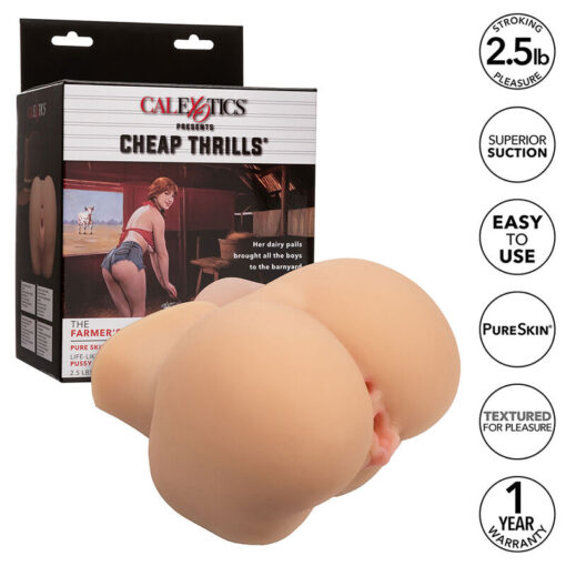 CALEXOTICS - THE FARMERS DAUGHTER DOBLE MASTURBADOR REALÖSTICO NATURAL