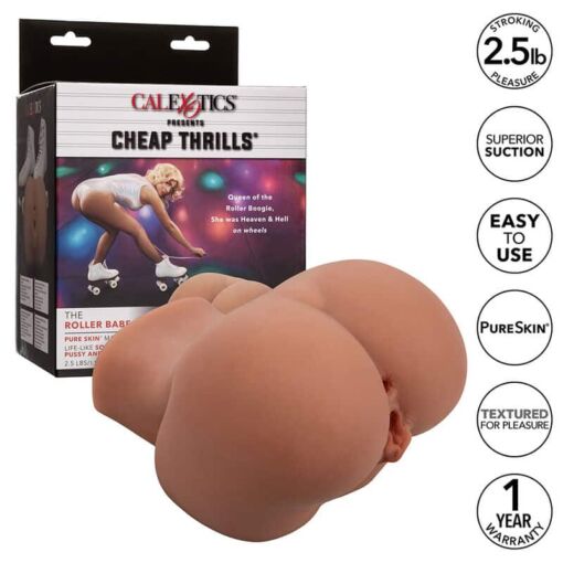 CALEXOTICS - THE ROLLER BABE DOBLE MASTURBADOR REALÖSTICO NATURAL