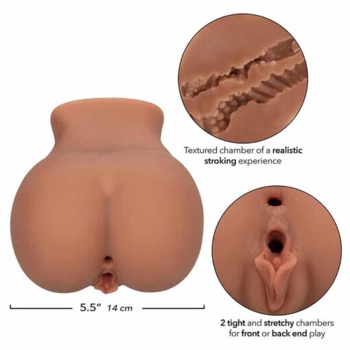 CALEXOTICS - THE ROLLER BABE DOBLE MASTURBADOR REALÖSTICO NATURAL - Imagen 8