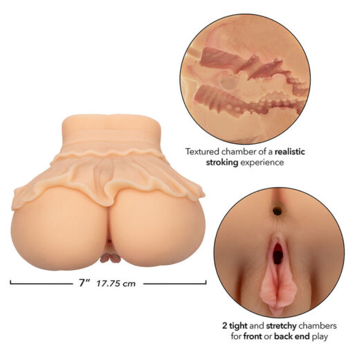 CALEXOTICS - THE PEEP SHOW GIRL DOBLE MASTURBADOR REALÖSTICO NATURAL - Imagen 8