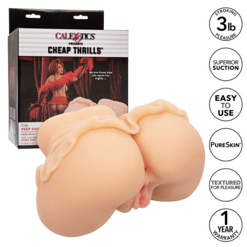 CALEXOTICS - THE PEEP SHOW GIRL DOBLE MASTURBADOR REALÖSTICO NATURAL