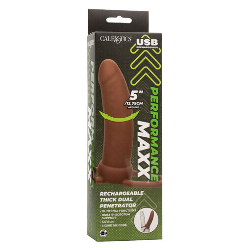 CALEXOTICS - MAXX DOBLE PENETRADOR GRUESO 10 VIBRACIONES MULATO - Imagen 11