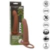 CALEXOTICS - MAXX DOBLE PENETRADOR ACANALADO 10 VIBRACIONES MULATO
