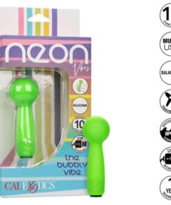 CALEXOTICS - NEON VIBES THE BUBBLY VIBE MINI MASAJEADOR 10 VIBRACIONES VERDE