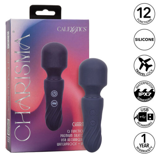 CALEXOTICS – CHARISMA CHARM MASAJEADOR 12 FUNCIONES MORADO - intimamenities.com