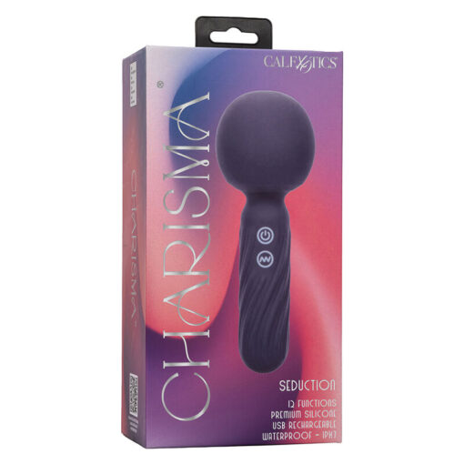 CALEXOTICS – CHARISMA SEDUCTION MASAJEADOR 12 FUNCIONES 17,75 CM X 6,25 CM MORADO - intimamenities.com