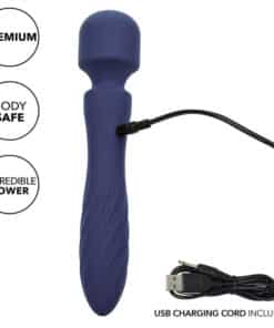 CALEXOTICS – CHARISMA MYSTIQUE MASAJEADOR DOBLE MOTOR 12 FUNCIONES 21,5 CM X 4,5 CM MORADO - intimamenities.com